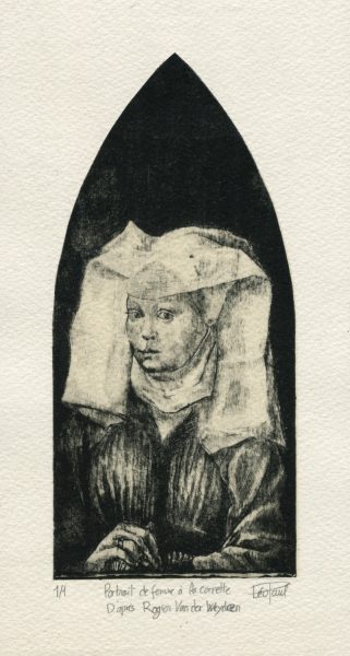 Portrait de femme a la cornette